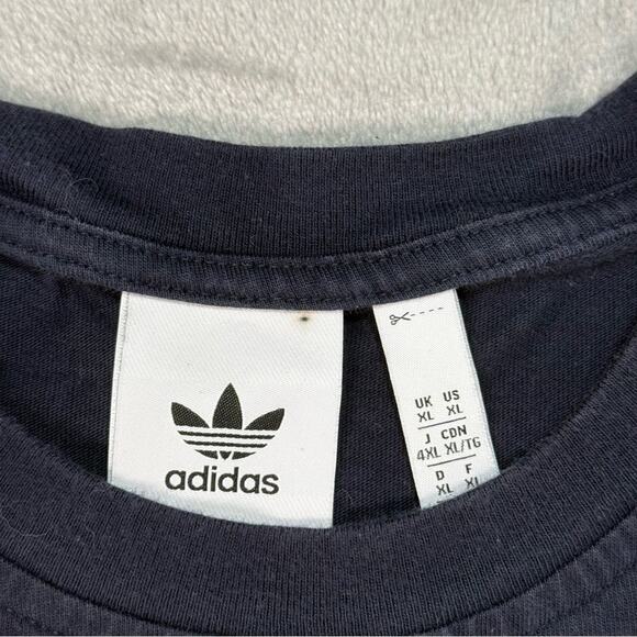 adidas Originals Blue Short Sleeve Tee Casual - Picture 5 of 5